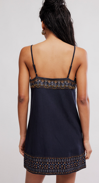 Sunspell Blue Embellished Mini Dress by Free People