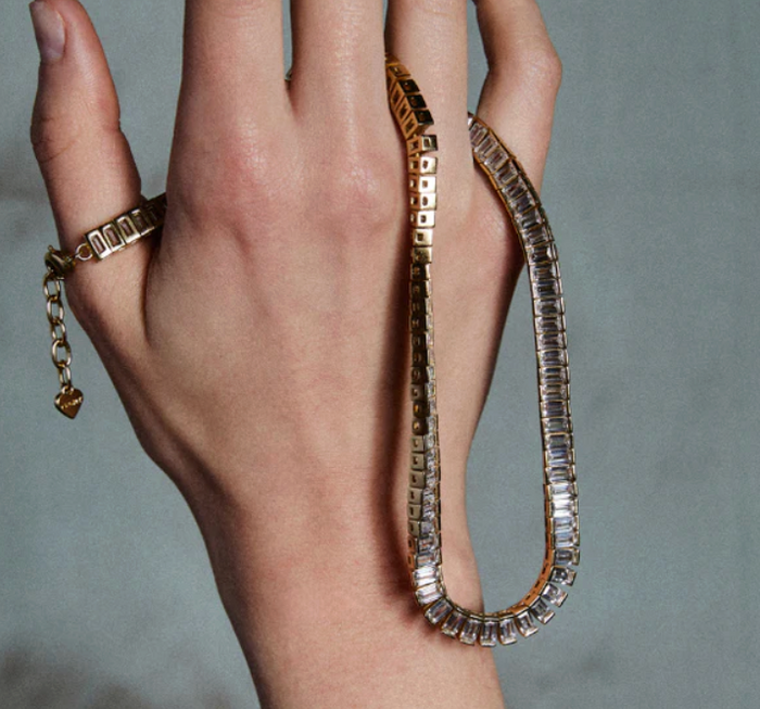 Baguette Tennis Necklace by HART