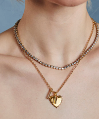 Bezel Tennis Necklace by HART