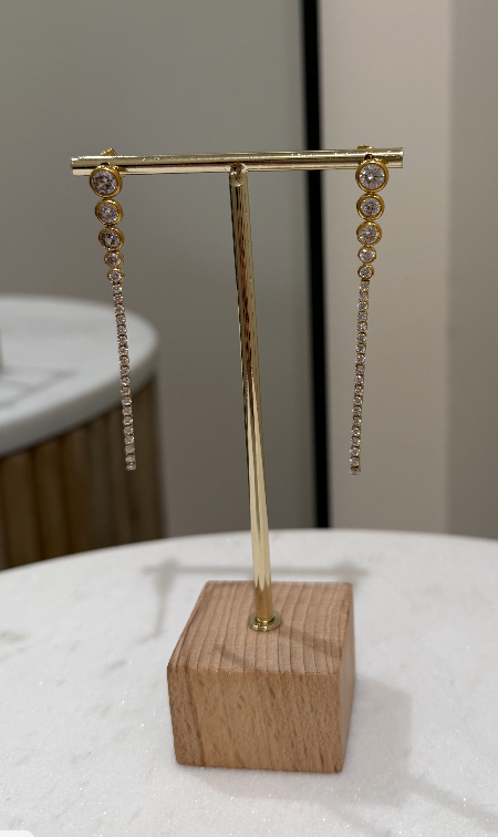 Cz Dangle Earring by Charzie Jewlery