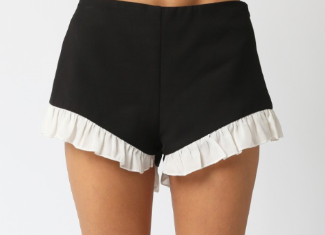 Ruffled Mini Shorts
