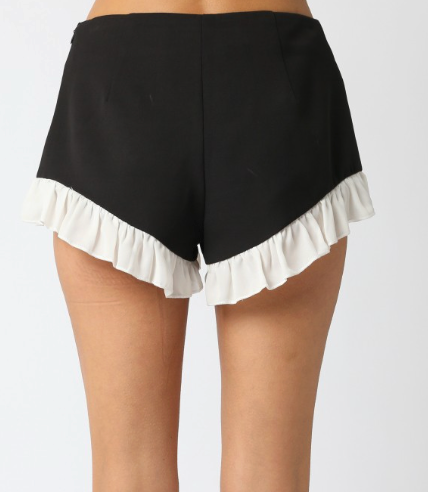 Ruffled Mini Shorts