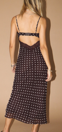Polka Dot Midi Dress