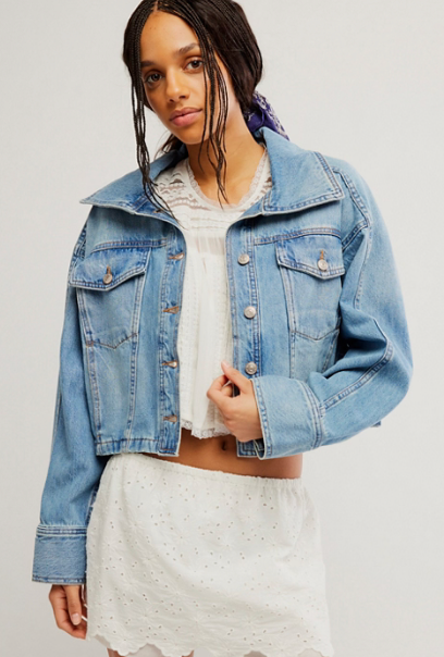 Denim Side to Side Jacket by Free People