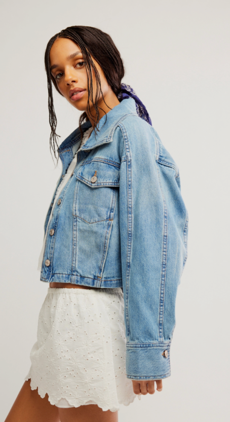 Denim Side to Side Jacket by Free People