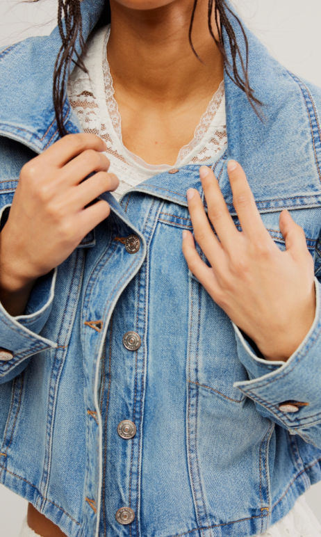 Denim Side to Side Jacket by Free People