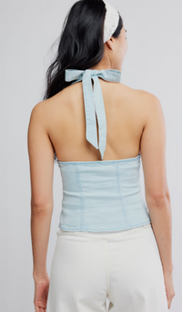 Denim Halter Top by Free People