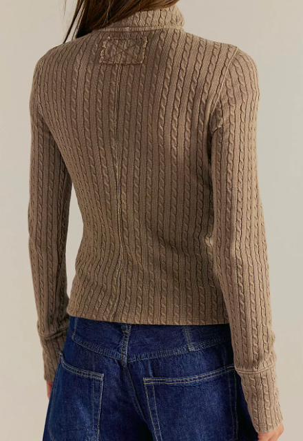 Zipper Up Sweater by Free People