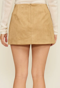 Faux Suede Skirt by Lucy Paris