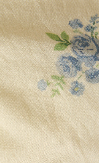 Yellow Floral Tie Top