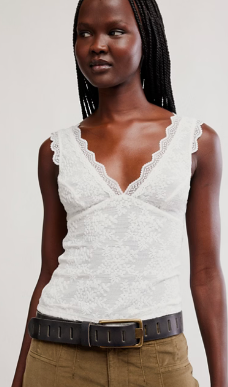 Loved You First Lace Top by Free People in White or Black