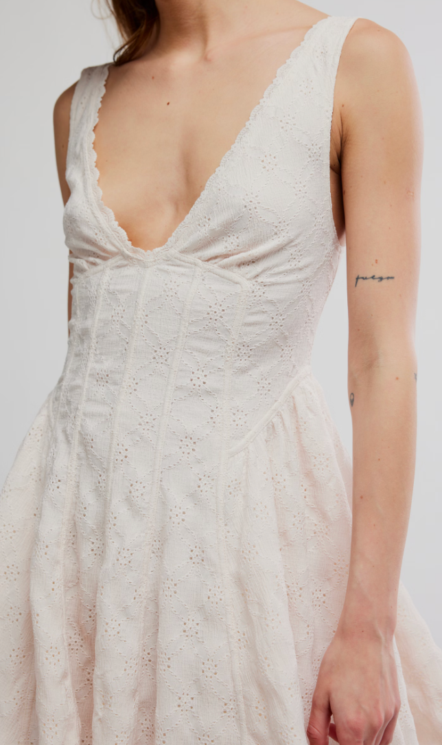 Ivory Eyelet Dress by Free People
