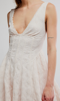 Ivory Eyelet Dress by Free People