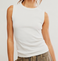 Tank Top by Free People in White or Brown