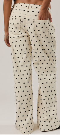 Mid rise Polka Dot Pants