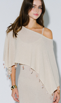 Shell Beaded Poncho