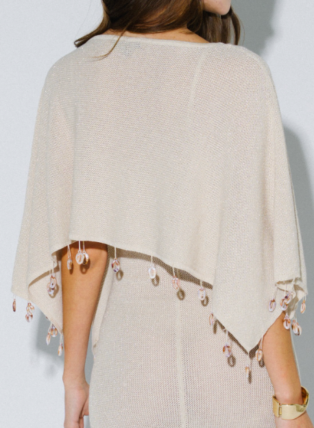 Shell Beaded Poncho
