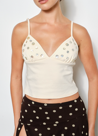 Shell Beaded Tank Top