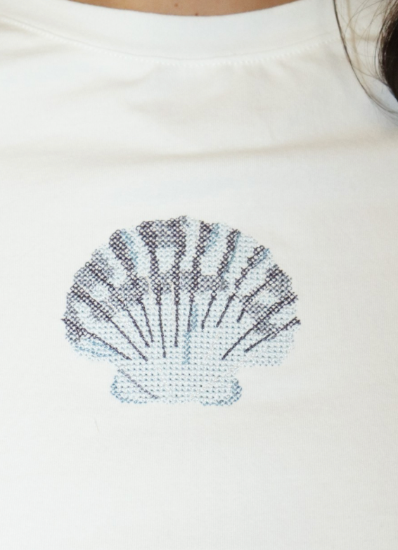 Shell Embroirdered Top