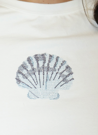 Shell Embroirdered Top