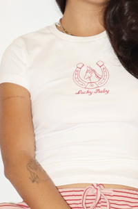 Lucky Embroidered Top