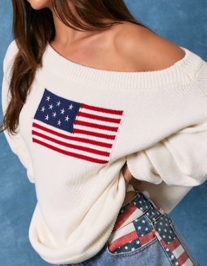American Flag Sweater