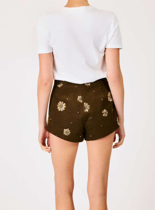 Harrison Embellished Shorts by Line and Dot