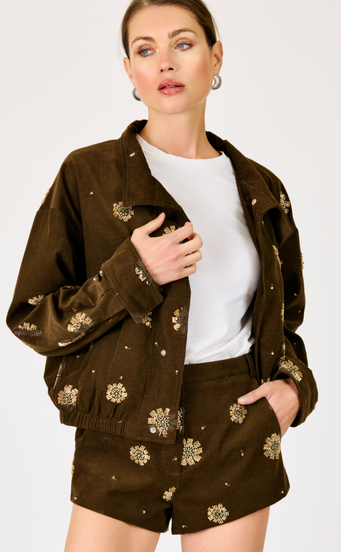 Harrison Embellished Jacket by Line and Dot