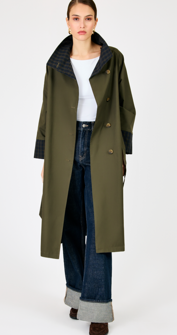 Palmer Reversible Trench Coat by Line and Dot