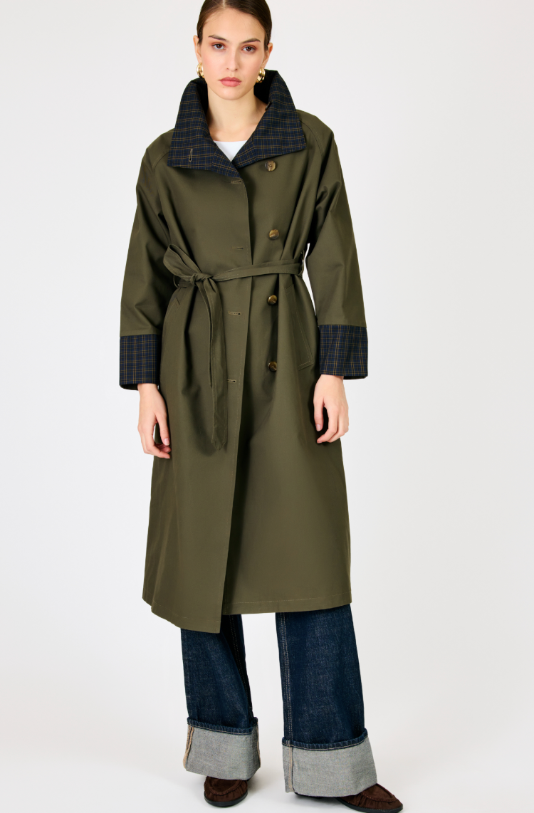 Palmer Reversible Trench Coat by Line and Dot