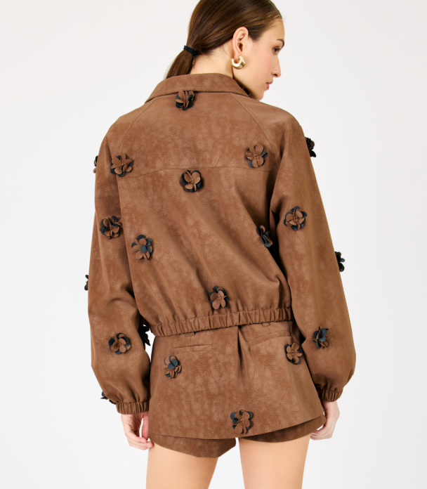 Vegan Leather Jacket by Line and Dot