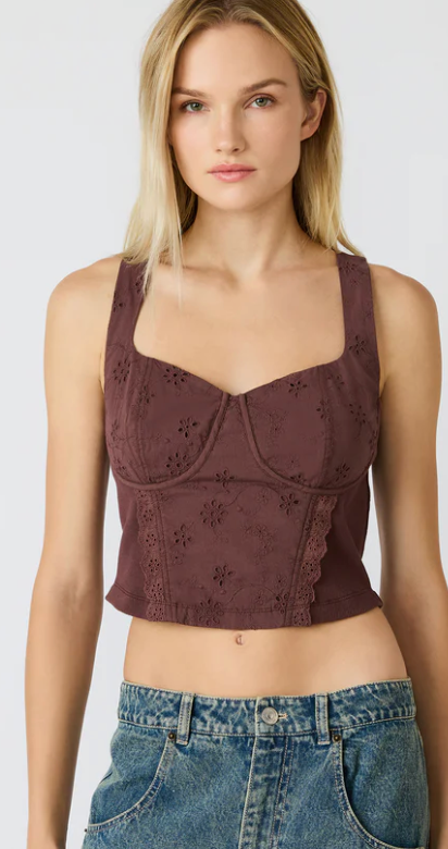 Brown Dixie Knit Top by Steve Madden