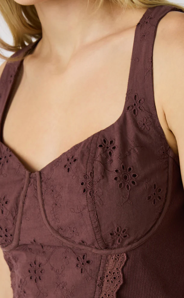 Brown Dixie Knit Top by Steve Madden