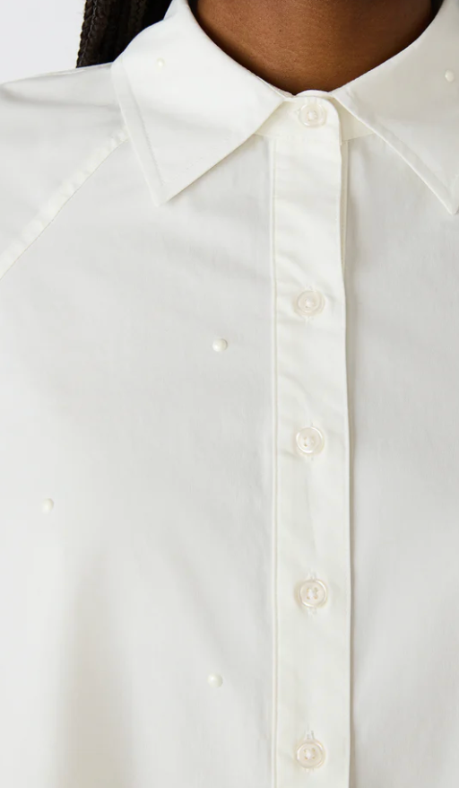 Tess White Button Down Top by Steve Madden
