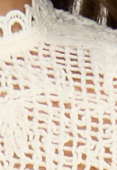 Long Sleeve Crochet Top by Lucy Paris