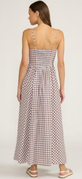 Brown Plaid Dress by Lucy Paris