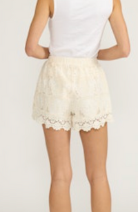 Crochet Lace shorts by Lucy Paris