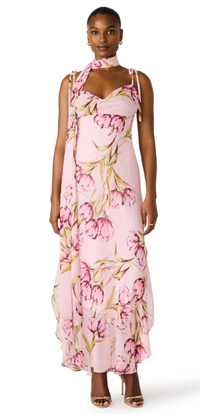 Pink Floral Maxi Dress by Steve Madden