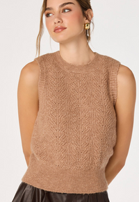 Pernille Sweater Vest Top by ASTR
