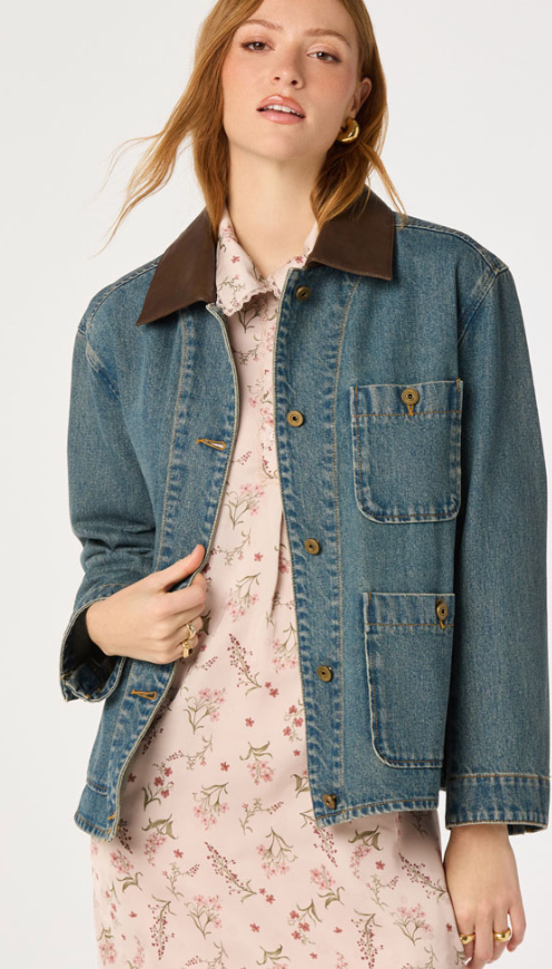 Leslie Denim Barn Jacket by ASTR