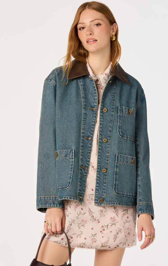 Leslie Denim Barn Jacket by ASTR