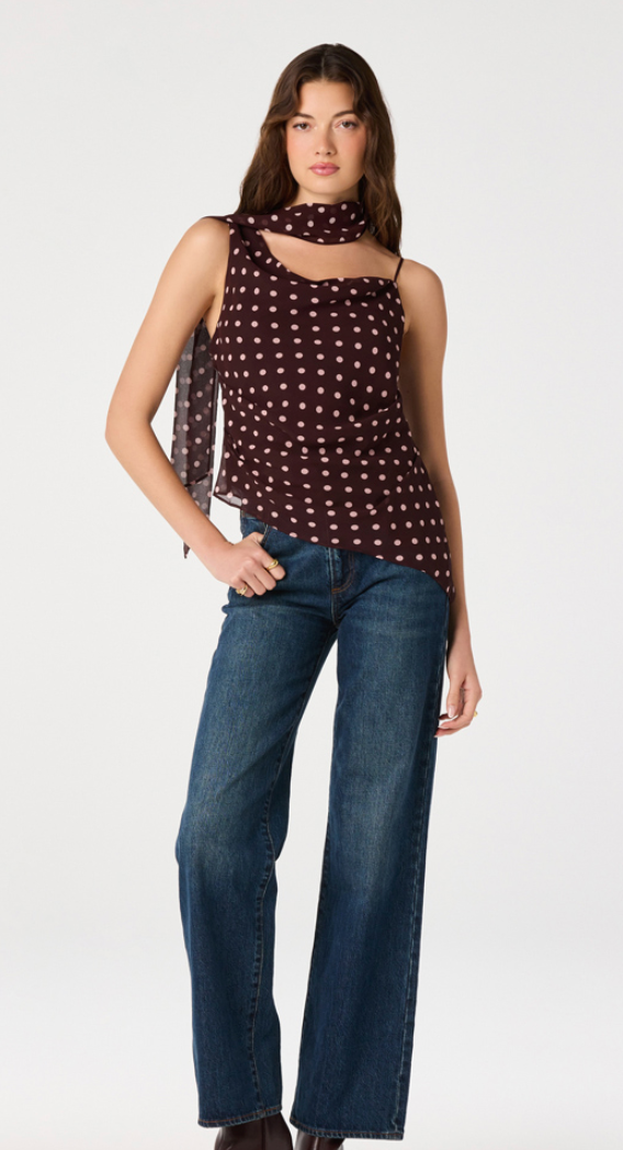 Adrie Polka Dot Top by ASTR the Label