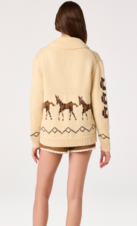 Ivy Horse Zipper Cardigan by ASTR