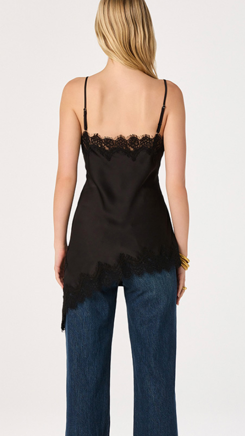 Laura Lace Satin Top by ASTR