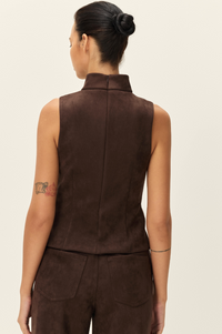Faux Suede Top by Elodie