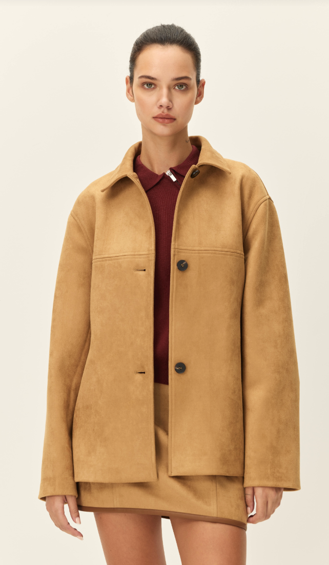 Faux Suede Jacket by Elodie