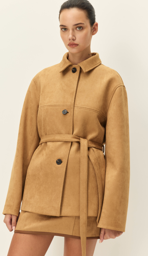 Faux Suede Jacket by Elodie