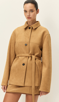 Faux Suede Jacket by Elodie