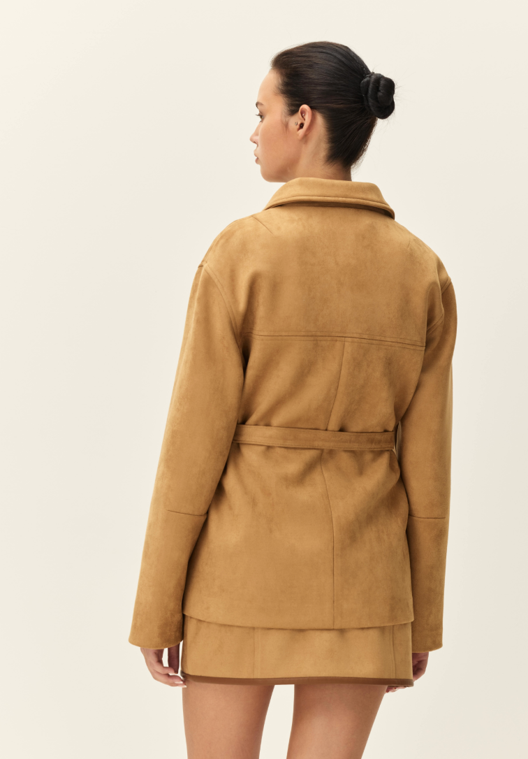 Faux Suede Jacket by Elodie