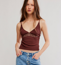 Made you Blush Tank Top by Free People (available in Brown or White)